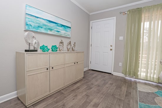 The Marq Apartments Clubhouse Model Living Room1